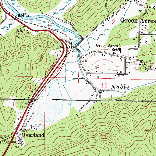 Topographic Map of Brodie Gulch, OR