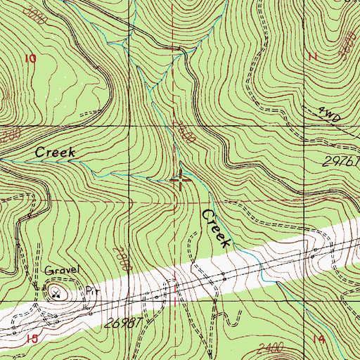 Topographic Map of Stroupe Creek, OR