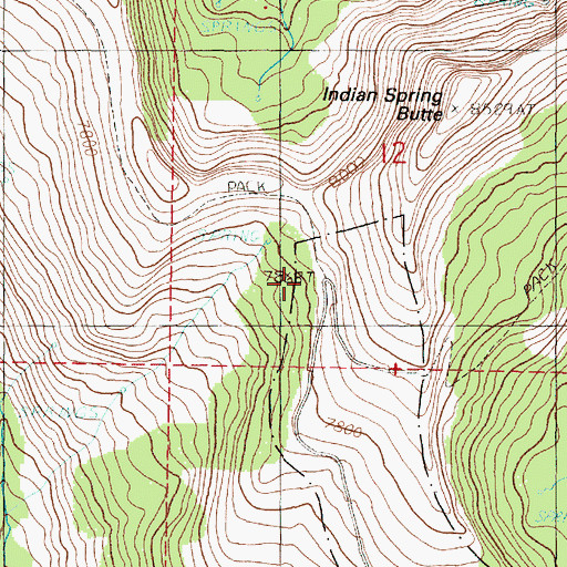 Topographic Map of Roads End Camp, OR