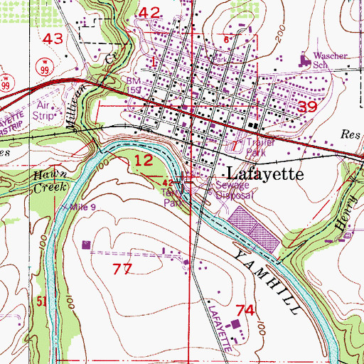 Topographic Map of Terry Park, OR