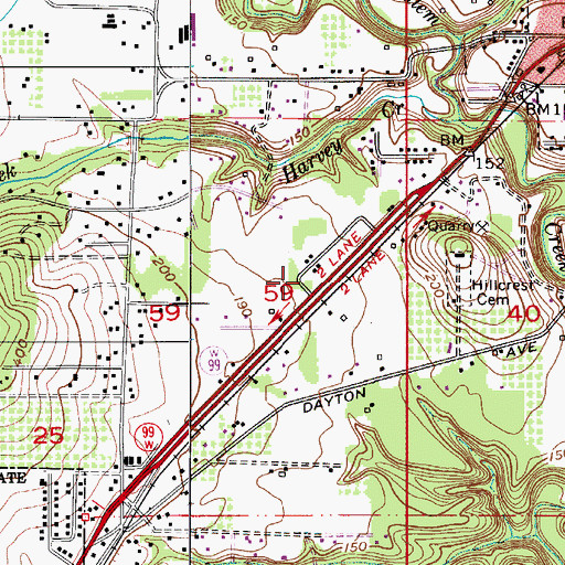 Topographic Map of Chehalem Valley, OR