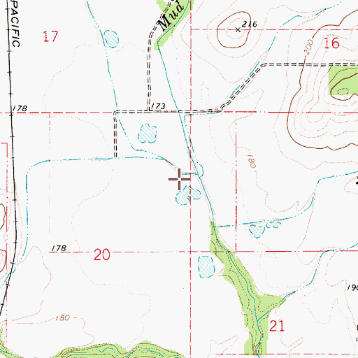 Topographic Map of Crowley Creek, OR