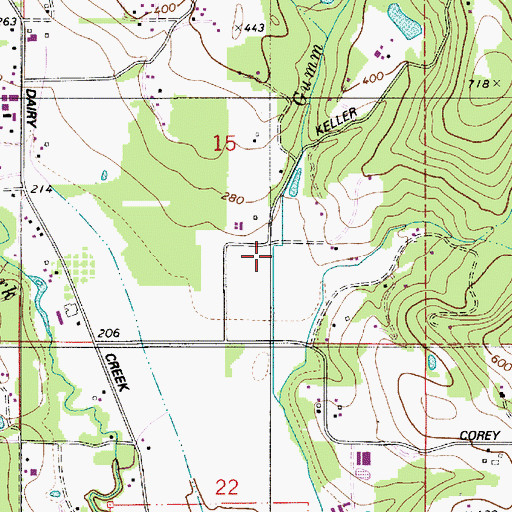 Topographic Map of Gumm Creek, OR