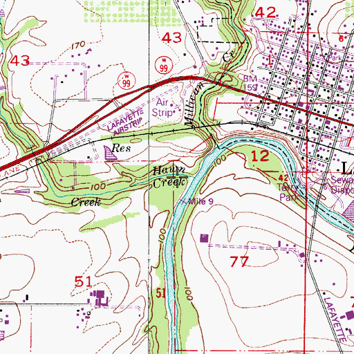 Topographic Map of Hawn Creek, OR