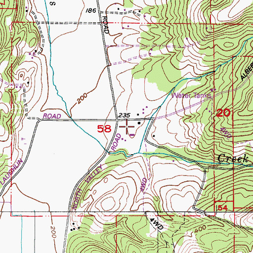 Topographic Map of Lake View School (historical), OR