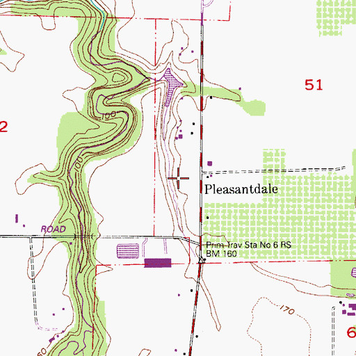 Topographic Map of Pleasantdale, OR