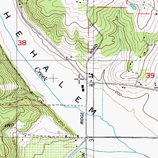Topographic Map of West Chehalem (historical), OR