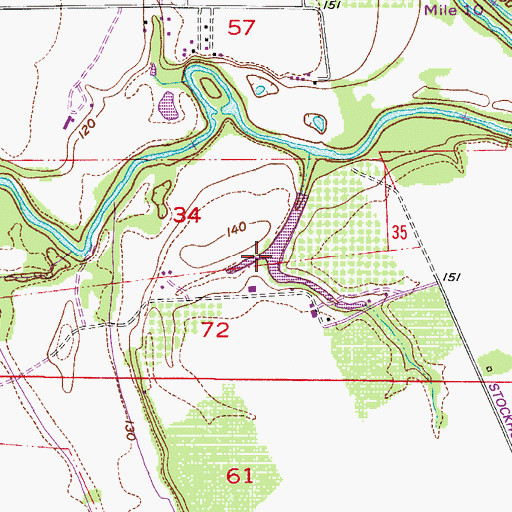 Topographic Map of Kauer Reservoir, OR
