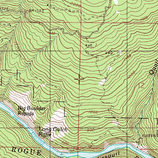 Topographic Map of Fort Lamerick (historical), OR