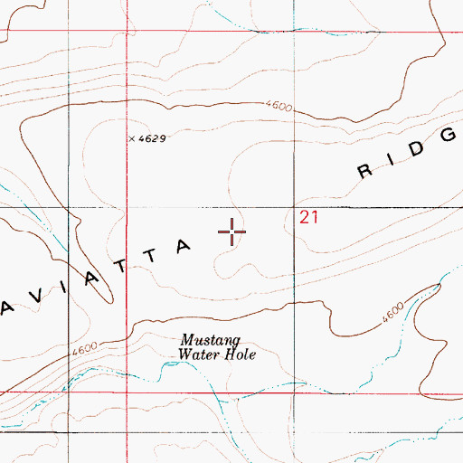 Topographic Map of Caviatta Ridge, OR