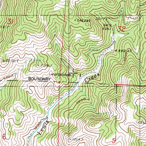 Topographic Map of Cliffs Camp, OR