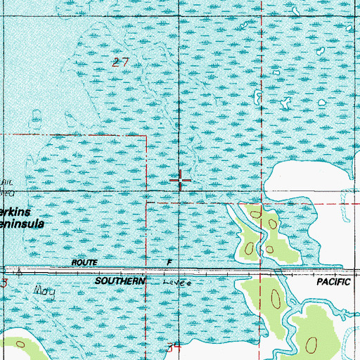 Topographic Map of Coyote Creek, OR