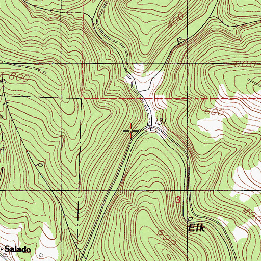 Topographic Map of Deer Creek, OR