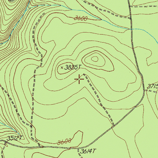 Topographic Map of Fire Springs Trail, OR