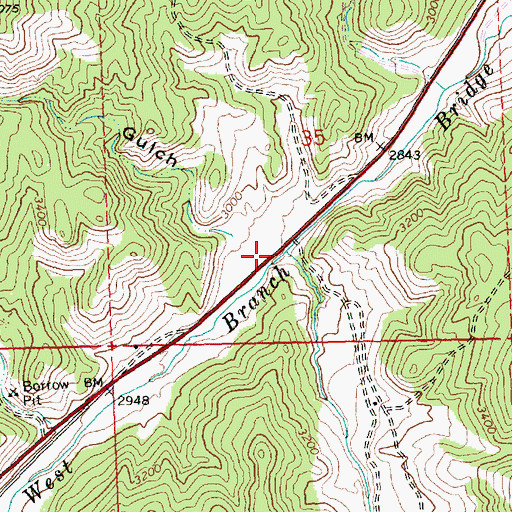 Topographic Map of Gage Creek, OR