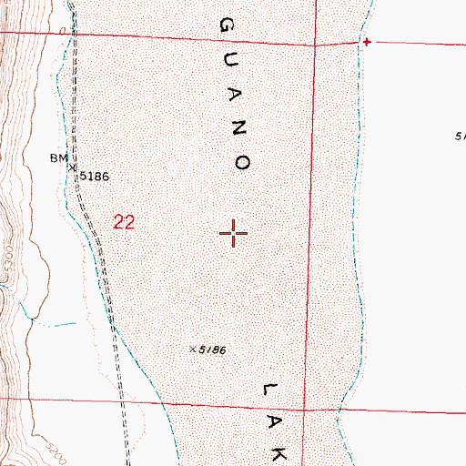 Topographic Map of Guano Lake, OR