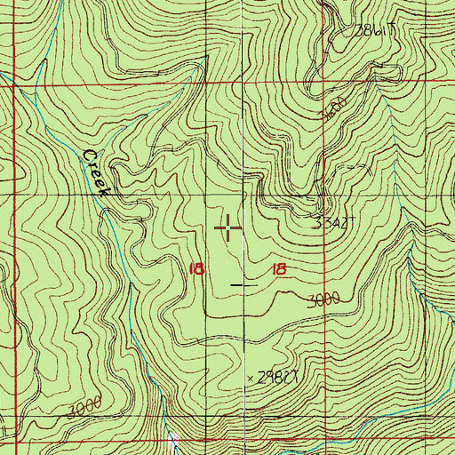 Topographic Map of Ironside Mine, OR