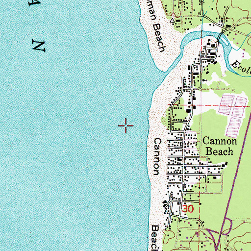 Topographic Map of Kramer Point, OR