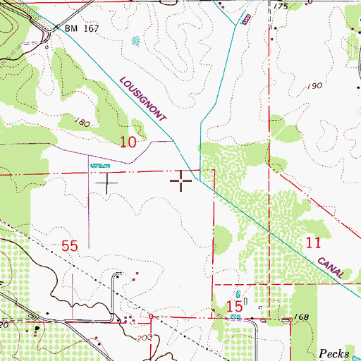 Topographic Map of Lousignont Creek, OR