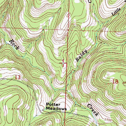 Topographic Map of Mascall Trail, OR