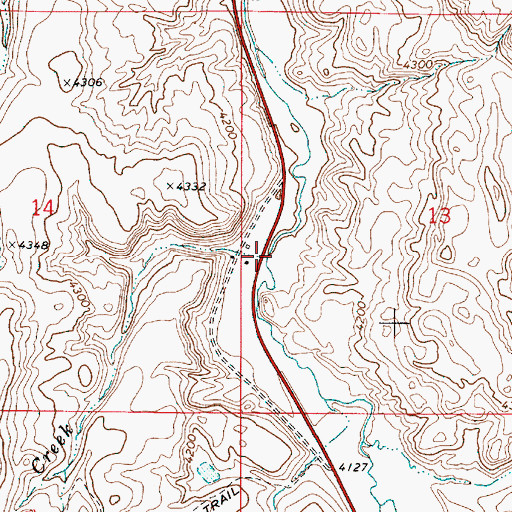 Topographic Map of O'Keefe Creek, OR