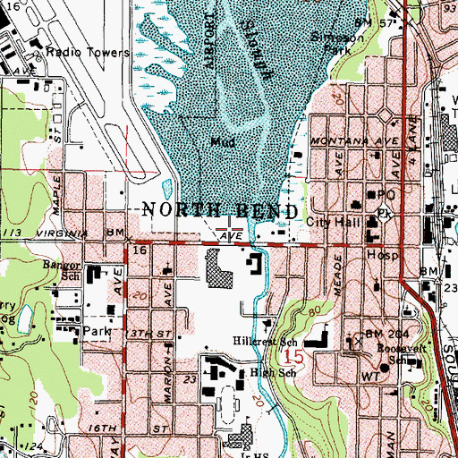 Topographic Map of Pony Creek, OR