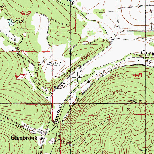 Topographic Map of Rambo Creek, OR