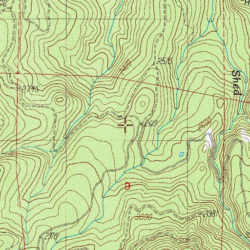 Topographic Map of Tison Trail, OR