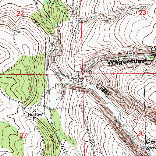 Topographic Map of Wagonblast Canyon, OR