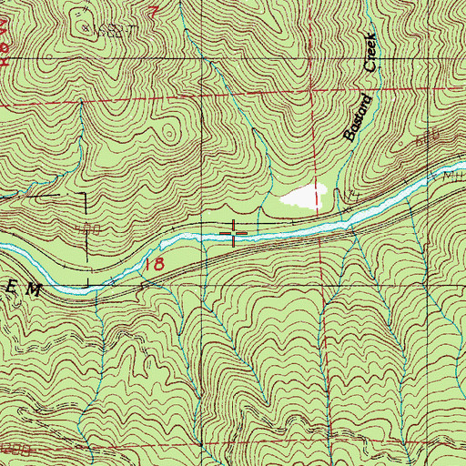 Topographic Map of Wakefield (historical), OR