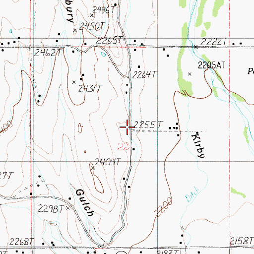 Topographic Map of Howell Ditch, OR