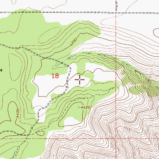 Topographic Map of Soap Flat, OR