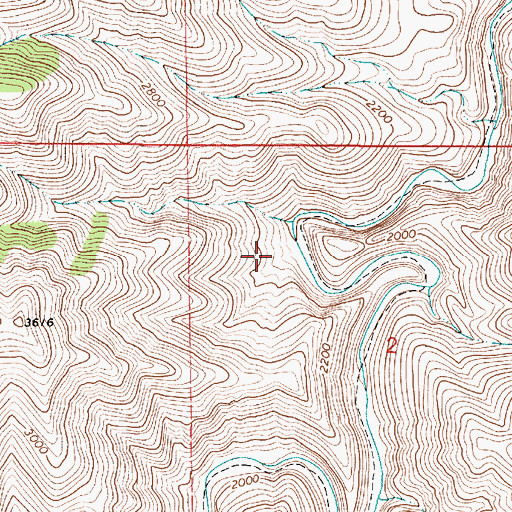 Topographic Map of Joseph Warm Spring, OR