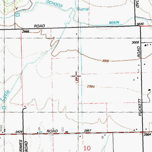 Topographic Map of Grimes Flat, OR