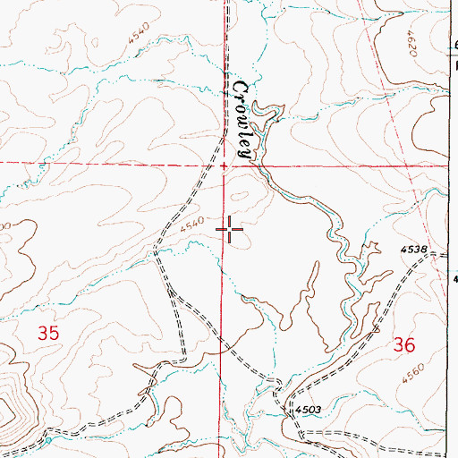 Topographic Map of Juniper Creek, OR