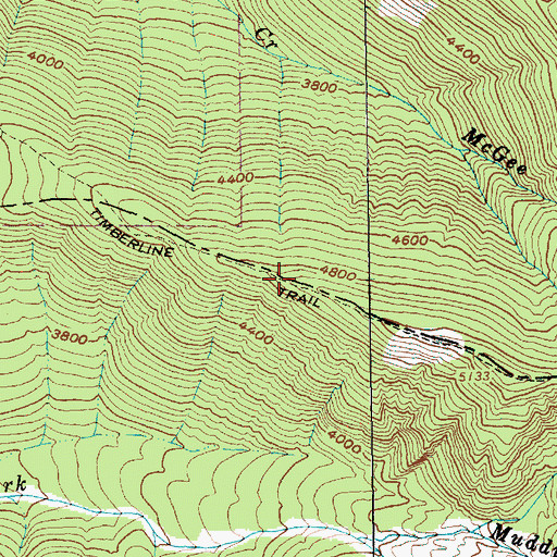 Topographic Map of Bald Mountain Ridge, OR