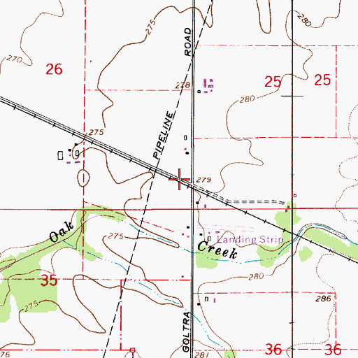 Topographic Map of Goltra (historical), OR
