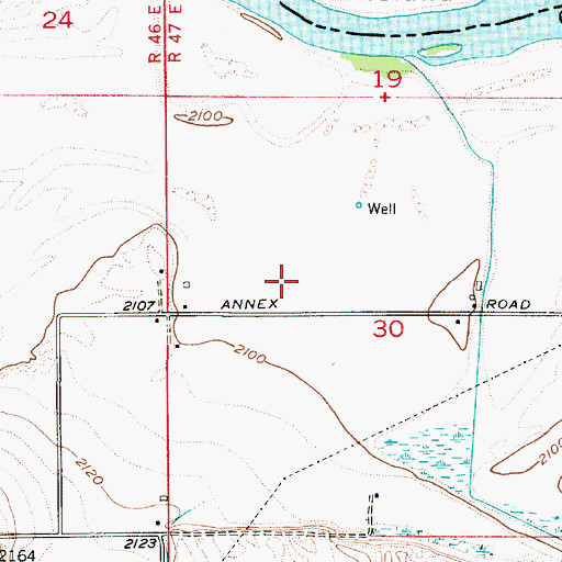 Topographic Map of Lower Dead Ox Flat, OR