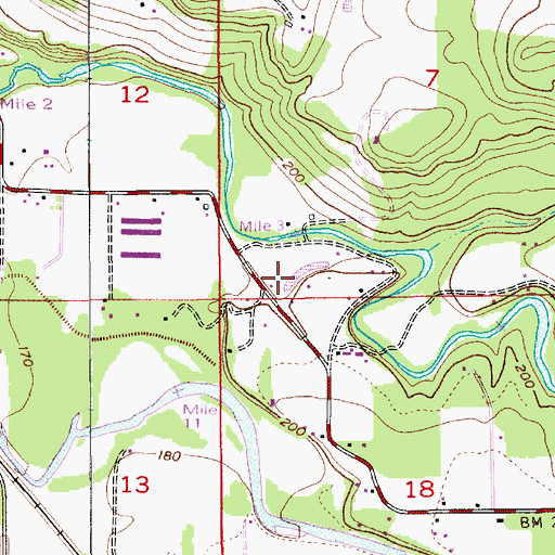 Topographic Map of Crescent Lake Reservoir, OR