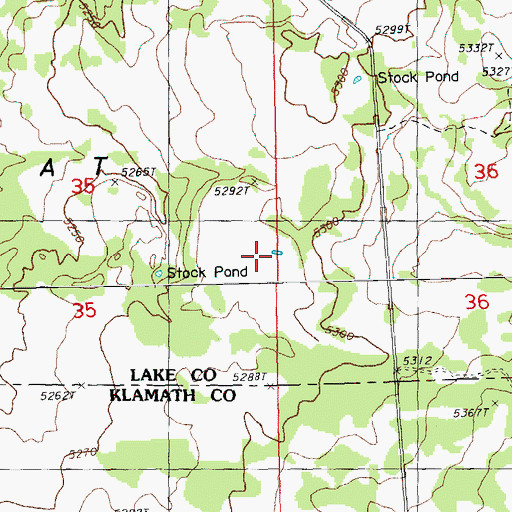 Topographic Map of Lake Henry, OR