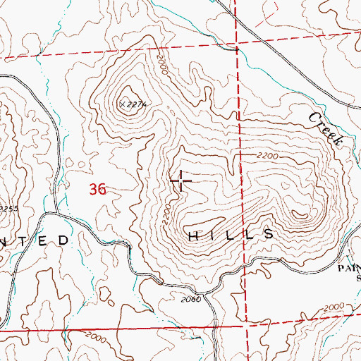 Topographic Map of Carroll Rim, OR