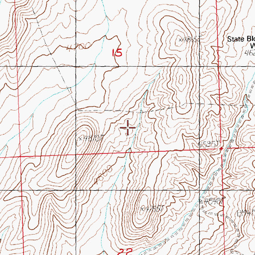 Topographic Map of Luce Ditch, OR