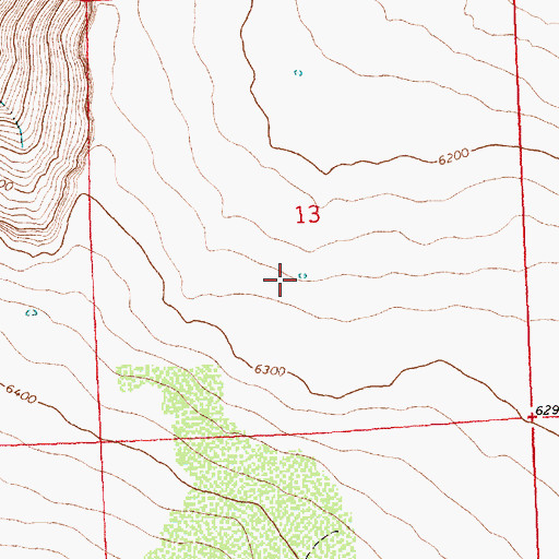 Topographic Map of Fish Creek Waterhole Number Forty, OR