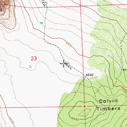 Topographic Map of Fish Creek Waterhole Number Forty-seven, OR