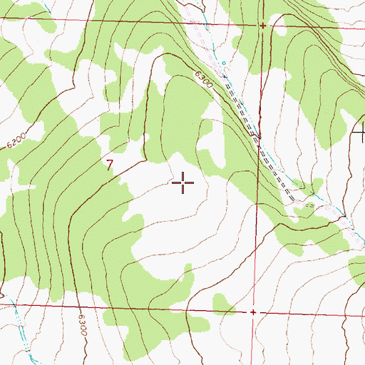 Topographic Map of Monument Flat, OR