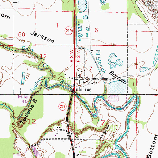 Topographic Map of KUIK-AM, OR