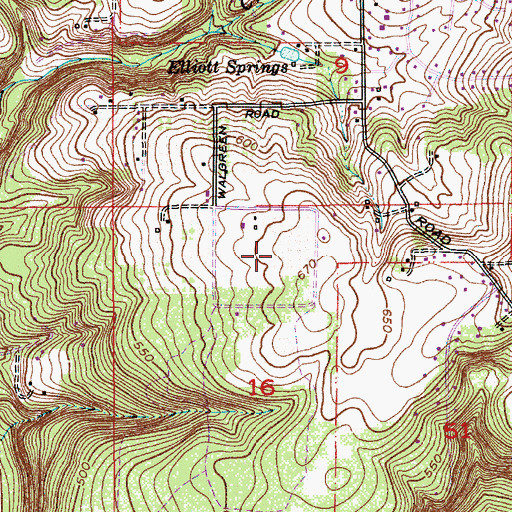 Topographic Map of KXL-AM, OR