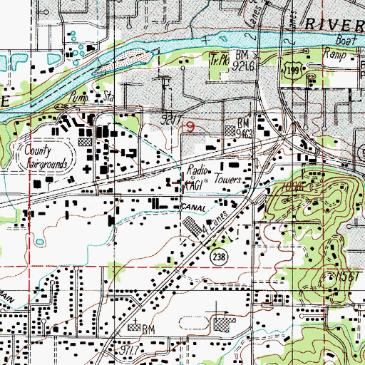 Topographic Map of KAGI-AM, OR