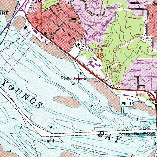 Topographic Map of KAST - AM, OR