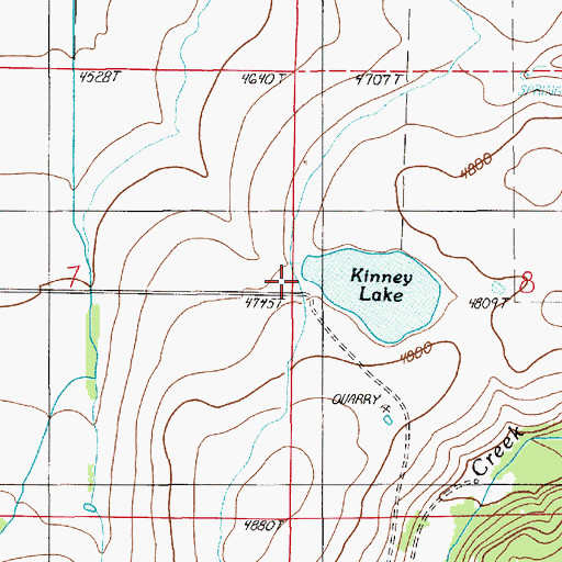 Topographic Map of Mountain Sheep Dam, OR